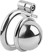 SM Bondage Metal Cock Cage Lock Male Chastity Device For Beginners Training Men'S Anti-Erection Sex Toys Hollow Penis Cage Chastity Lock