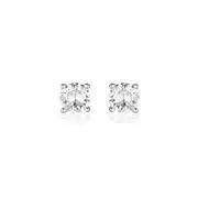 Georgini Gold Moissanite Studs 1tcw In 9ct White Gold
