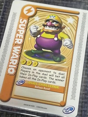 Mario Party E reader Game Card Super Wario