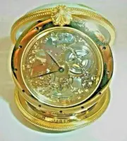 Peint Main Limoges Trinket - Classic Timepiece With Monet-Inspired Floral Design