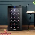 Devanti Wine Cooler Fridge Cellar Chiller Home 18 Bottles Black
