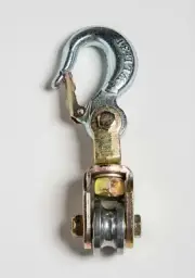 Pulley Block Swivel Hook Snatch Block Eye Hoist Wire Rope 3 Ton Sheave Anodized