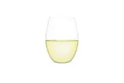 Plumm Stemless WHITE+ 398ml Wine Glasses - Set of 4, European Crystal