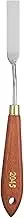 uxcell Palette Knife Painting Tool 2.56" x 0.51" Stainless Steel Teardrop Blade 8.27" Length Spatula Painting Pallet Knives with Hole Beech Wood Handle for Oil Acrylic Canvas, Red/Silver
