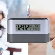 Digital Alarm Clock Thermometer Calendar Pen Scissors Crafts Brushes Box Holder