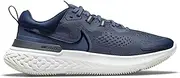 [Nike] Men's React Miler 2 Running Shoe, Platinum Tint/Dynamic Turq-White, 10 UK