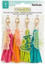 Vicki Boutin Fernwood Tassels 4/PkgVB010807