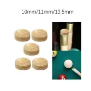 5 Pcs Table Billiard Pool Cue Tips Faux Leather Billiard Game Multiple Layers