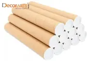 DECORARTS Mailing Tubes Brown 1 1/2" x 24&26&30" Pack of 50, B2B Supply