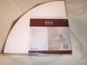 Home Decorators Collection 12 in. Floating Corner Shelf, White **NEW**