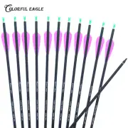 Archery Carbon Arrows SP500 Target Tips Nocks Hunting Recurve Compound Bow arrow