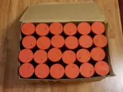2 CASES OF 24 EMPTY TENNIS BALL CANS - RED LIDS - NEW