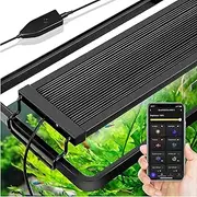 Bluetooth Smart LED Aquarium Light, 50W Smart APP Control Fish Tank Light with Adjustable RGB LEDs, 24/7 Sunrise-Daylight-Moonlight, DIY Mode with Timer Adjustable for 120-140cm Tank