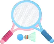 Generic 1Set Badminton Racket Rackets with Shuttlecocks for Outdoor Games and Parent Interaction for Beginners and Family Fun