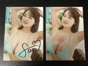 Saki Yanase Trading Card Reservation Privilege Kiss & Autographed Card Set of 2