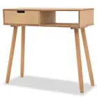 Console Table Solid Pinewood 80X30x72 Cm Brown mdf,pine wood Hall Tables