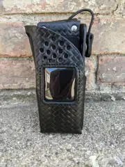 Tait™ TP9300/9400 4 Key Leather Case Holster with swivel B/L US Made Basketweave