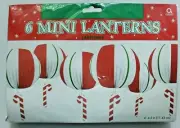 1990's Amscan Mini Lanterns Christmas Theme New In Packaging