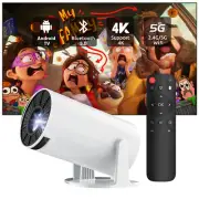 10000 Lumen Smart Projector Freestyle 4K 1080P Mini Home Theater WiFi Bluetooth