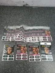 54 NEW Packs EyeBlack Cancer Fighting Pink 4 Pack Anti-Glare Easy Peel N Stick
