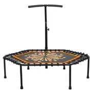 YOPOWER 50" Rebounder Mini Trampoline with Adjustable Height, Ideal for Rebounding Exercise and Cardio