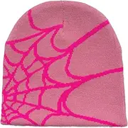 [WYNAKESHU] Y2k Spider Beanie Hat Beanie MEA Culpa Wireless Acrylic Knit Skull Cap Winter Warm Hats for Women Man Teenagers