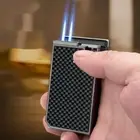 Fashion Butane Refillable Torch Lighter Double Jet Flame Cigar Lighter New Gifts