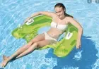 Intex Sit N Float Lounge Inflatable Adult Pool Float Lime Green - 60”x39” - New