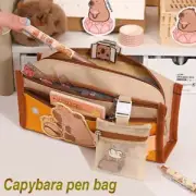 with Mesh Bag Pen Bag Canvas Pencil Case High Quality Pencil Box Student
