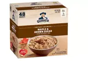 Quaker Instant Oatmeal, Maple & Brown Sugar,Packets, 1.51 Ounce (Pack of 48)