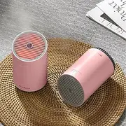 HomBreez Mini Humidifier, 320ml Cool Mist Humidifier with LED Light, 2 Mist Modes & Auto Shut-Off – Portable for Baby, Bedroom, Indoor, Car & Outdoor Use (Pink)
