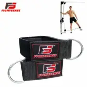 Best 2 x Weight Lifting D-Ring Ankle Strap Pulley Cable Attachment Gym HeavyDuty