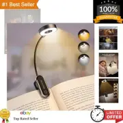 Book Light for Reading in Bed,Rechargeable LED with Stepless Brightness & 3 C...