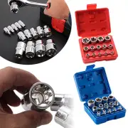 14Pcs/Set E Torx Star Socket Female Bit 1/4" 3/8" 1/2" Adapter Insert Nut Tool