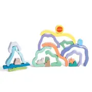 Hape Nature Scene Stacking Blocks Educational Toddlers Creative Play Toy 2Y+