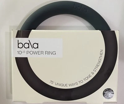 Bala 10LB CHARCOAL BLACK Power Ring Tone & Strengthen Exercise Weight NEW