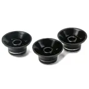 3 Black Gold word Volume Tone Control Knob Top Hat Guitar Knobs For Les Paul