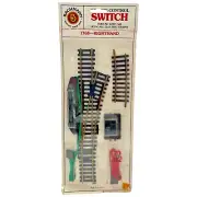 Vintage 1970s Bachmann REMOTE CONTROL SWITCH Track Set HO Scale 1768-RIGHTHAND