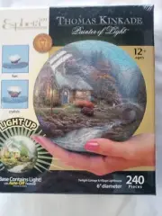 Esphera 360 THOMAS KINKADE Painter of Light 3D Plastic PUZZLE Ball ROUND COTTAGE