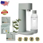 Woody Silent Sparkling Water Maker - Eco-Friendly Wood Composite & 1L Capacity