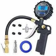 Heavy Duty Digital Tire Inflator With Pressure Gauge And Compressor Accessories