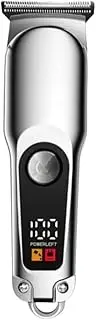 Electric Hair Cutter Home Haircutting Device Suitable for Men Hairstyles Strong Motor Various Guide Combs Included,Silver