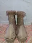 Danskin Taupe Fritter faux fur women boot size 6 New
