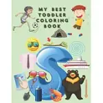 MY BEST TODDLERS COLORING BOOK: AN ACTIVITY BOOK FOR TODDLERS AND PRESCHOOL KIDS TO LEARN THE ENGLISH ALPHABET LETTERS FROM A TO Z