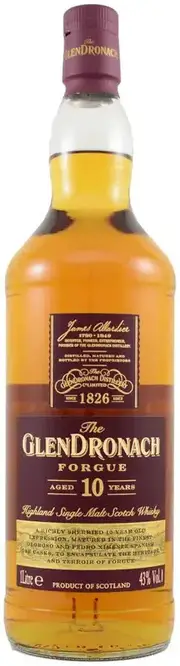 Glendronach 10 Year Old Forgue Single Malt Scotch Whisky 1L