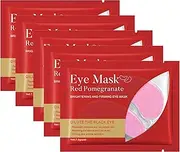 Loodgao 10Pcs Reusable Hydrating Eye Mask Gel Pads for Women and Men Cooling Soothing Under Eye Care Soft Comfortable Beauty Essential Red One Size