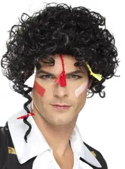80s New Romantic Mens Adam Ant Costume Wig