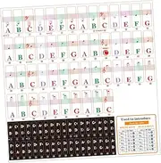 Abaodam Universal Piano Keyboard Stickers 49/61/76/88 Keys Large Letters Beginner's Teaching