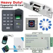 ZKTeco Fingerprint+RFID Card+Password Door Access Control+Strike Lock+IR Exit!