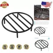 Portable Heavy-Duty Fire Pit Grate, 12-Inch with High-Temp Resistant Finish